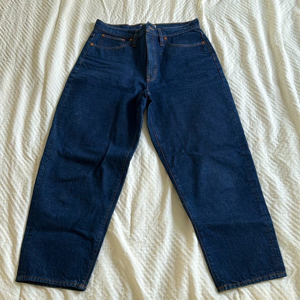 Madewell Dark wash Balloon Jean Size 30